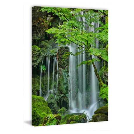 Silky Falls // Painting Print on Wrapped Canvas (8"W x 12"H x 1.5"D)