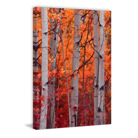 Autumn Splendor // Painting Print on Wrapped Canvas (8"W x 12"H x 1.5"D)