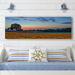 Sundown on the Farm // Painting Print on Wrapped Canvas (15"W x 5"H x 1.5"D)