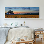 Sundown on the Farm // Painting Print on Wrapped Canvas (15"W x 5"H x 1.5"D)