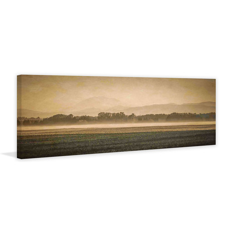 Sauvie Island Serenity // Painting Print on Wrapped Canvas (15"W x 5"H x 1.5"D)