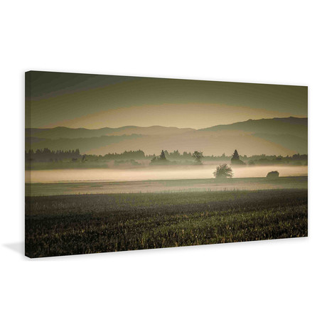 Dawn’s Early Light // Painting Print on Wrapped Canvas (12"W x 6"H x 1.5"D)