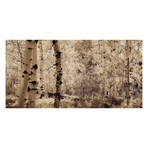 Wisp of Gold 3 // Painting Print on Wrapped Canvas (12"W x 6"H x 1.5"D)