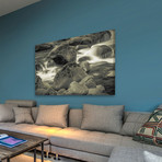 Through the Boulders // Painting Print on Wrapped Canvas (12"W x 8"H x 1.5"D)