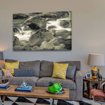 Through the Boulders // Painting Print on Wrapped Canvas (12"W x 8"H x 1.5"D)