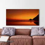 Sundown Serenity // Painting Print on Wrapped Canvas (12"W x 6"H x 1.5"D)