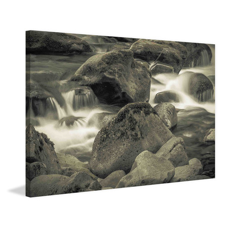 Through the Boulders // Painting Print on Wrapped Canvas (12"W x 8"H x 1.5"D)