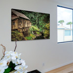 Cedar Creek Grist Mill // Painting Print on Wrapped Canvas (12"W x 8"H x 1.5"D)