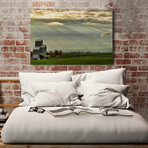 Wine Country Sunset // Painting Print on Wrapped Canvas (12"W x 8"H x 1.5"D)