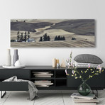 Idyllic Farm // Painting Print on Wrapped Canvas (15"W x 5"H x 1.5"D)