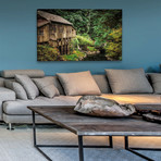 Cedar Creek Grist Mill // Painting Print on Wrapped Canvas (12"W x 8"H x 1.5"D)