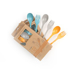 Eco Flatware // 18 Pack // Multicolor