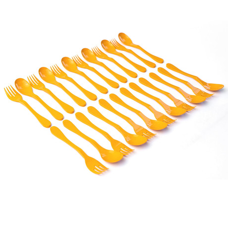 Eco Flatware // 24 Pack // Orange