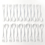 Eco Flatware // 24 Pack // White