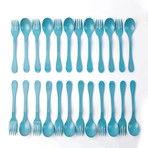 Eco Flatware // 24 Pack // Blue