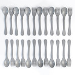 Eco Flatware // 24 Pack // Gray