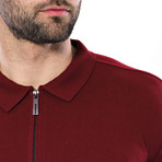 Wise Polo Shirt // Burgundy (2XL)