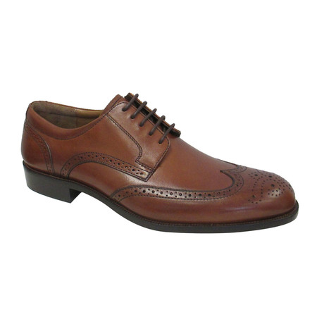 Harmon Wingtip Medallion Shoe // Tan (US: 7)