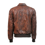 Top Gun® Flying Tigers Leather Jacket // Brown (2XL)