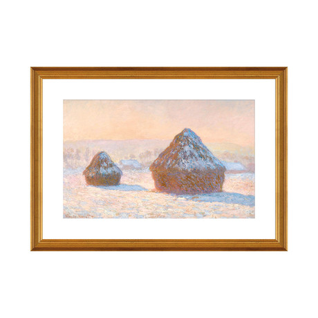 Wheatstacks, Snow Effect, Morning, 1891