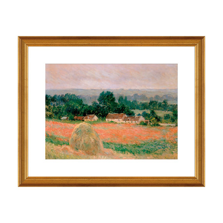 Haystack at Giverny, 1886 // Gold Frame