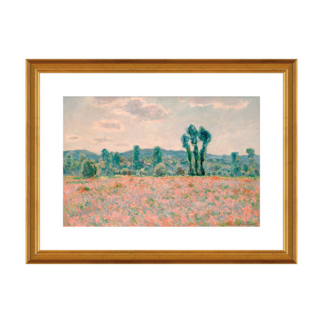 Poppy Field, 1890 // Gold Frame