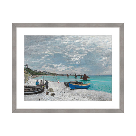 The Beach at Sainte-Adresse, 1867 // Smooth Print