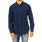 Long Sleeve Shirt // Navy Blue (M)