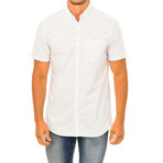 Short Sleeve Shirt // White + Black (M)