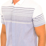 Short Sleeve Shirt // Blue + White (S)