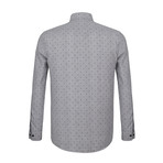 Lawrence Button Down Shirt // White + Gray (L)