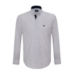 Lachlan Plaid Button Down Shirt // White + Navy (2XL)