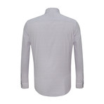 Lachlan Plaid Button Down Shirt // White + Navy (M)