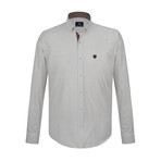 Philip Button Down Shirt // Navy + White (L)