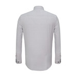 Chris Plaid Button Down Shirt // White + Navy (3XL)