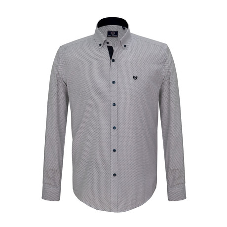 Jayce Button Down Shirt // Black + White (S)