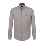 Walter Plaid Button Down Shirt // White (3XL)