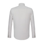 Teo Button Down Shirt // White + Mink (M)