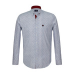 Josiah Plaid Button Down Shirt // White (S)