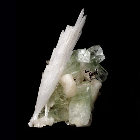 A mineral trio of Scolecite with Apophyllite and Stilbite