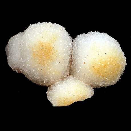 Twin spherical clusters of small-scale Quartz