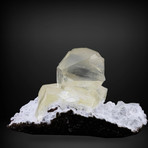 Perfectly placed Calcite on Matrix of Mordenite