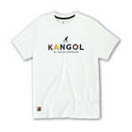 Kangol Block Letter Graphic T // White (M)