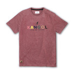 Kangol Block Letter Graphic T // Burgundy Mix (M)