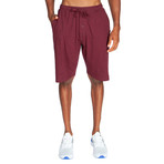 Lightweight Relaxed Fit Lounge Short // Maroon (S)
