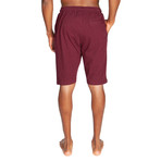 Lightweight Relaxed Fit Lounge Short // Maroon (XL)