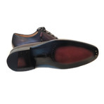Covered Eyelet Perforated Lace Up // Burgundy (US: 10.5)