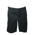 Slim Fit Shorts // Black + Brown (52)