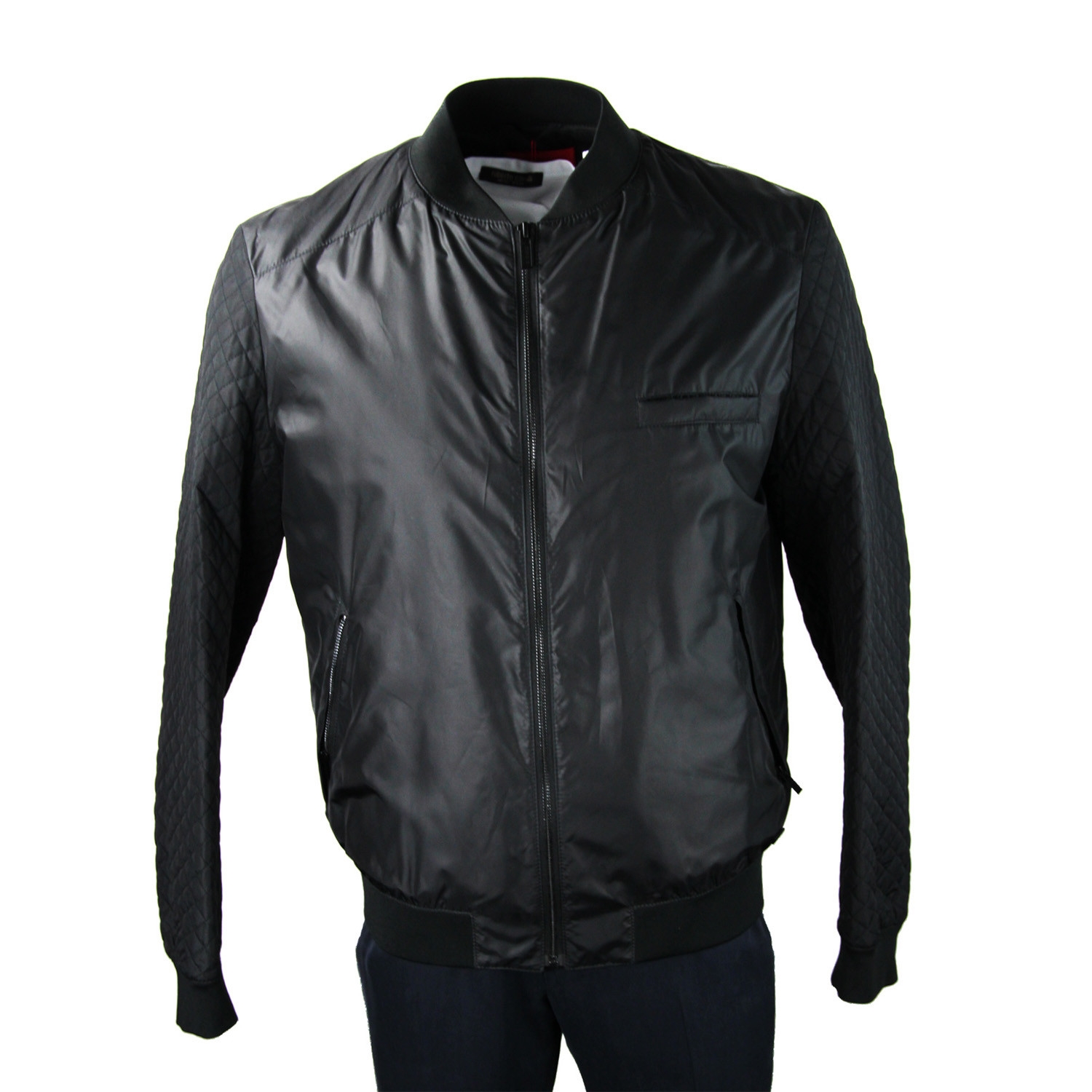 Bomber Jacket // Black + Red (XS) - Hugo Boss - Touch of Modern