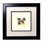 Mickey & Minnie // Hand Painted Etching (Unframed)